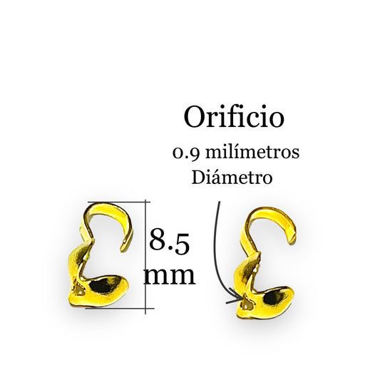 Cubre nudos metálico en color Dorado
