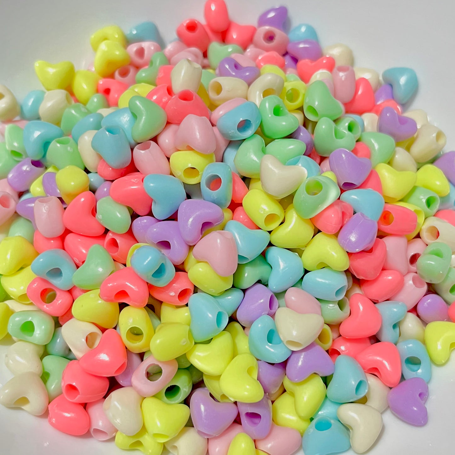 25 pz corazón chubby de colores