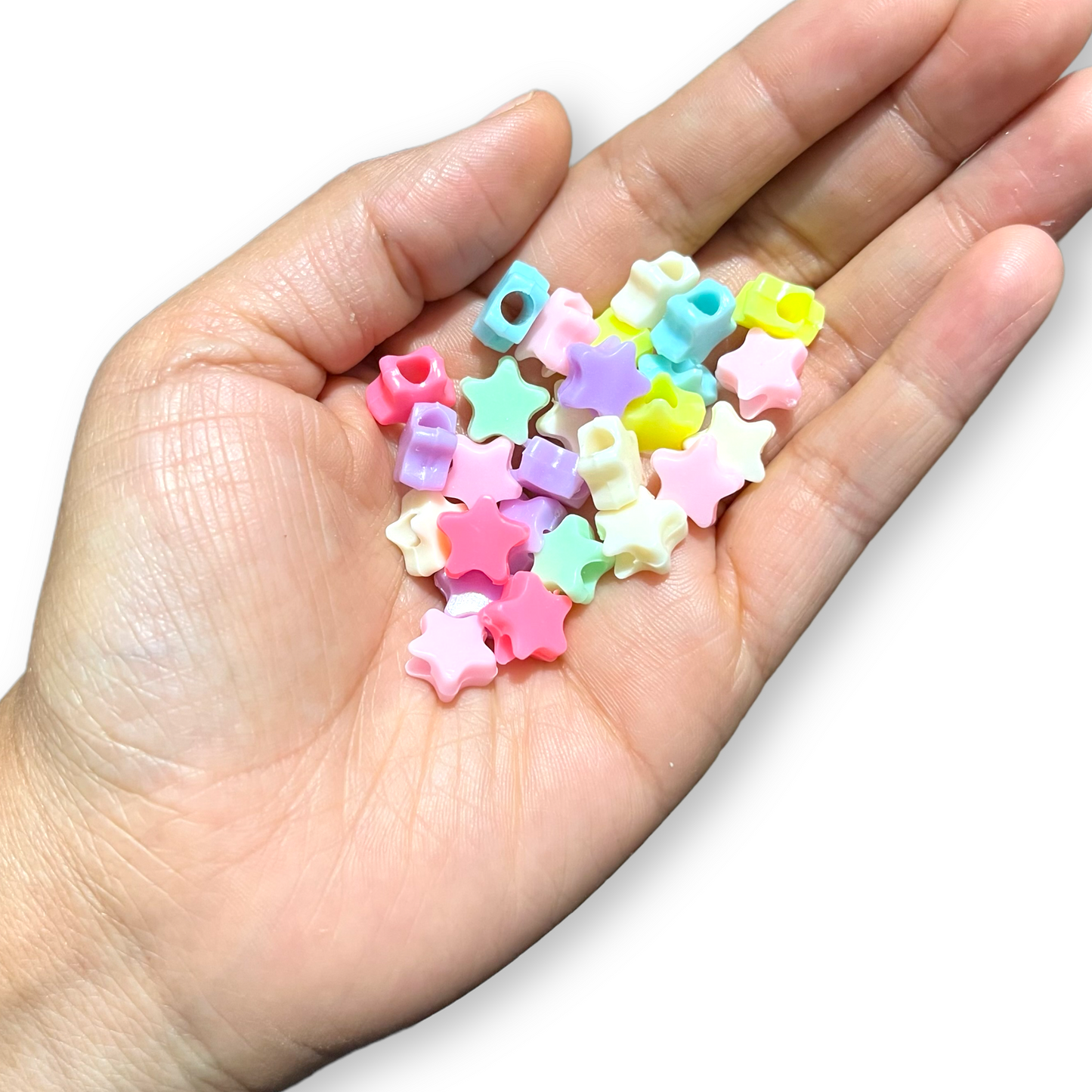 25 Estrellas de colores para bisutería