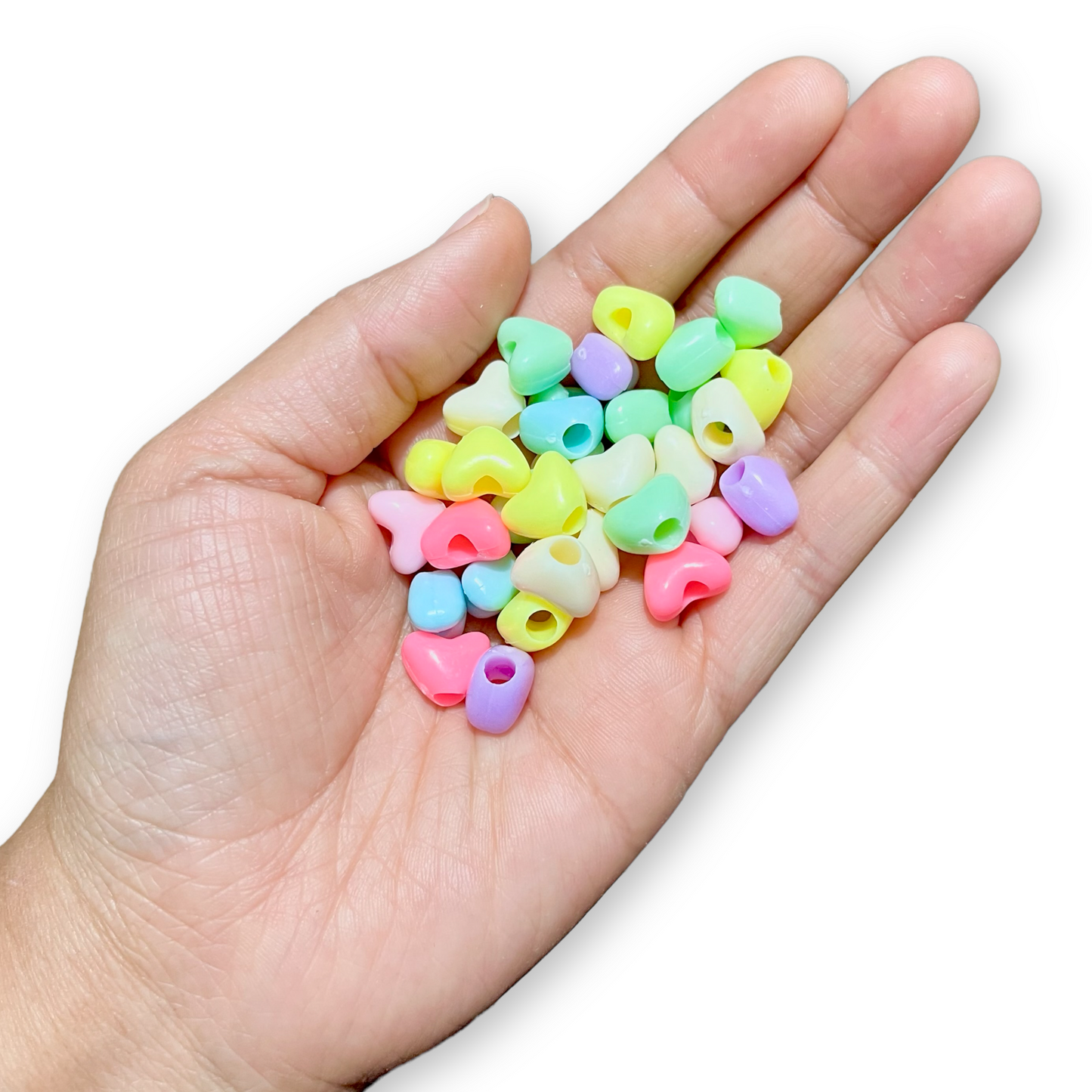 25 pz corazón chubby de colores