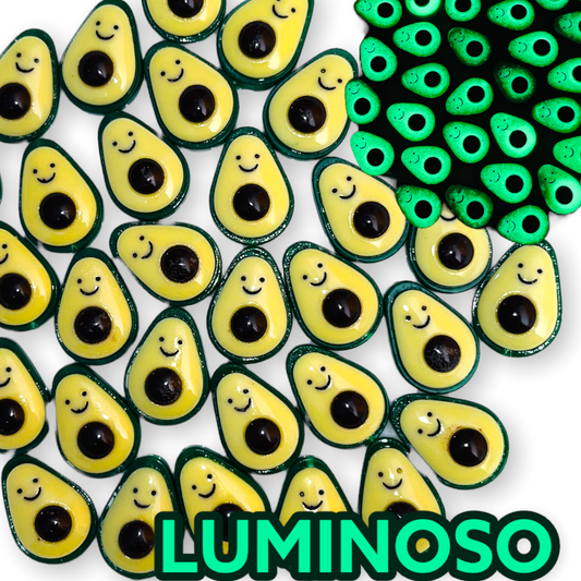 Par de aguacates luminosos para armando de bisutería