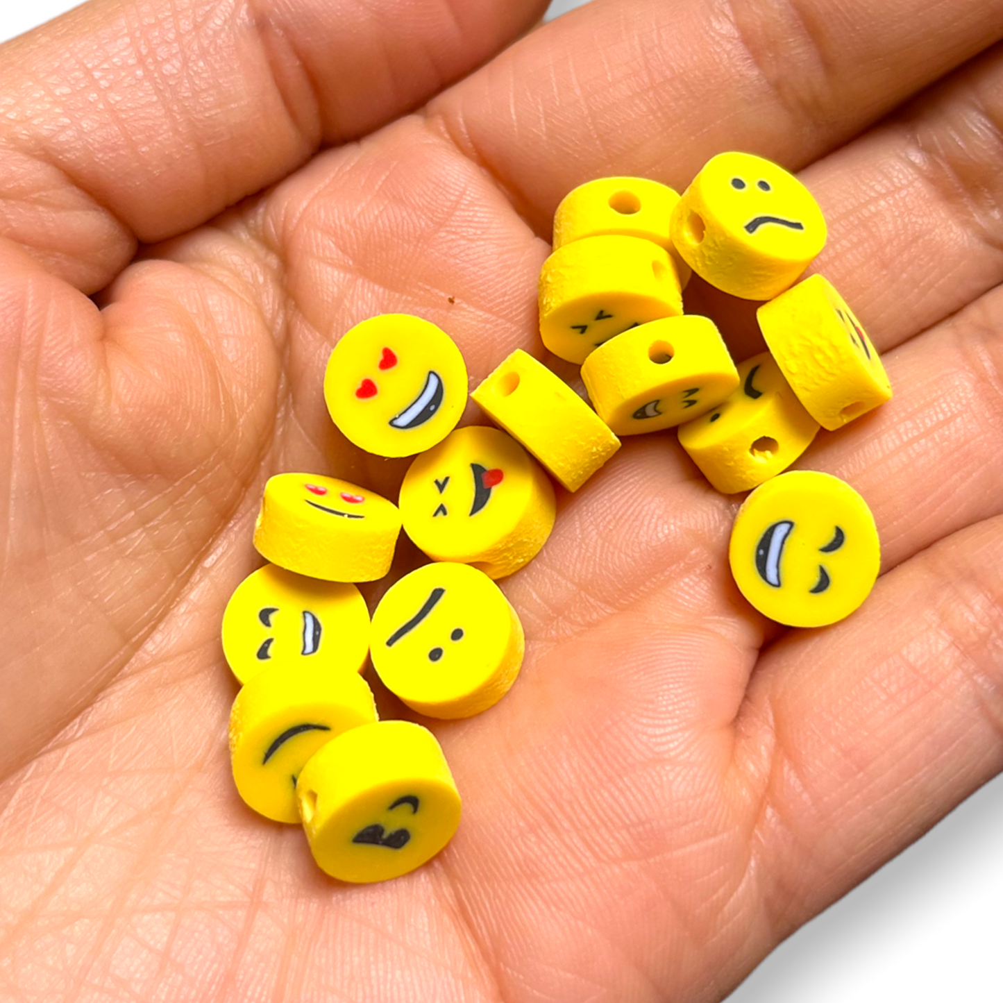 25 caritas fimo para armado de piezas de bisutería