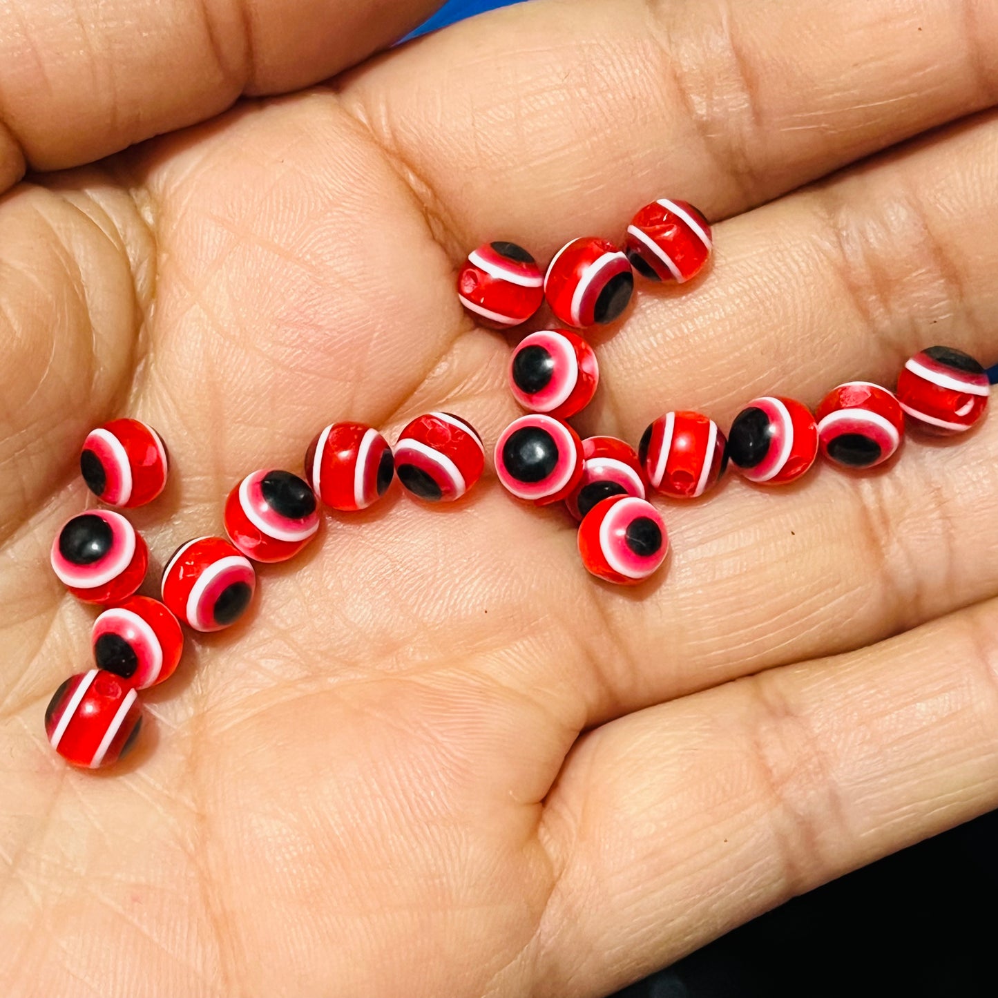 Ojitos turcos redondos del #6, ojitos turcos de colores