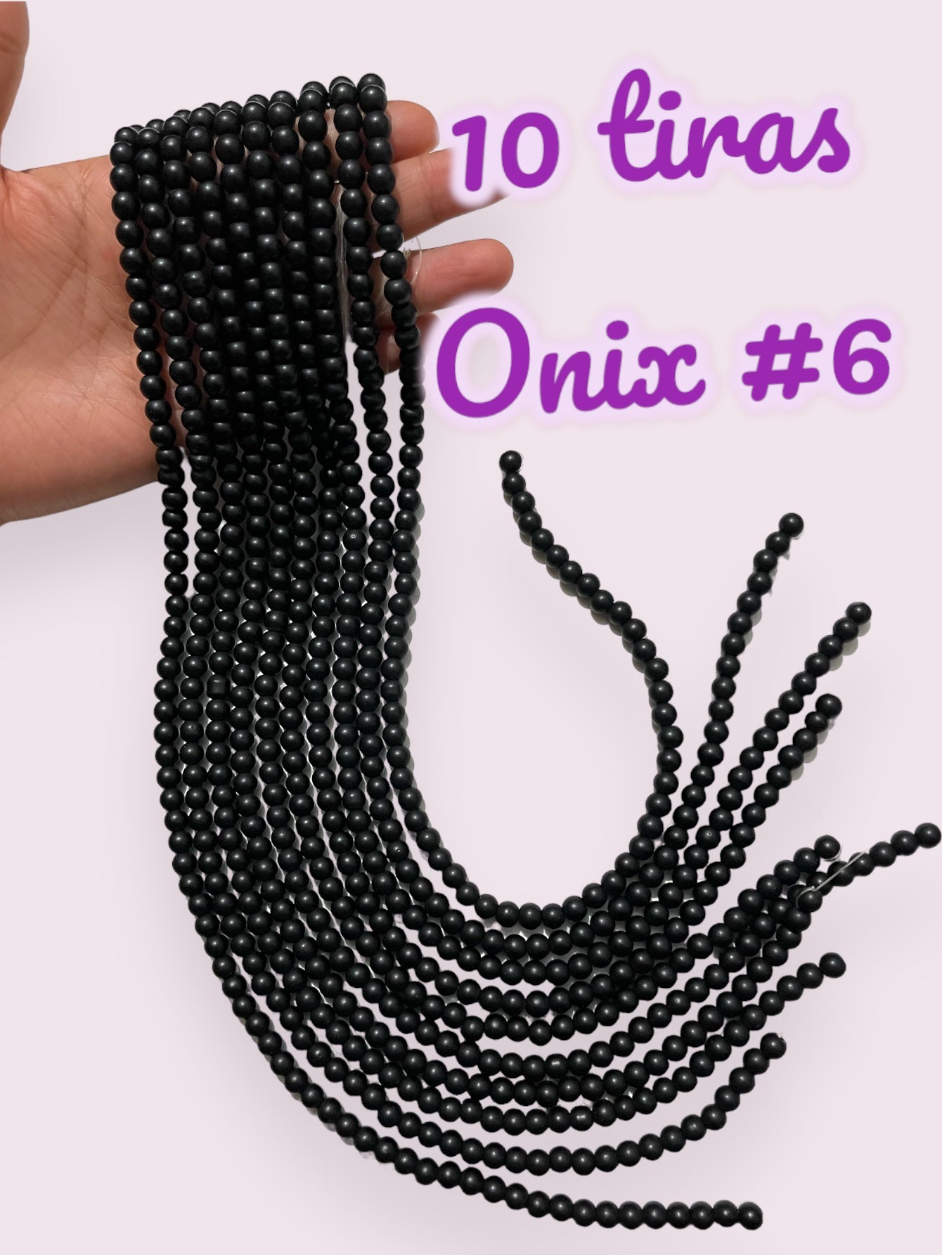 1 mazo de 10 tiras Onyx 6 milímetros