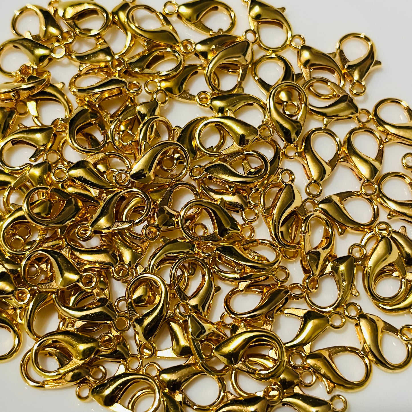 50 piezas de pericos, broches para bisutería, broche langosta, broche metálico