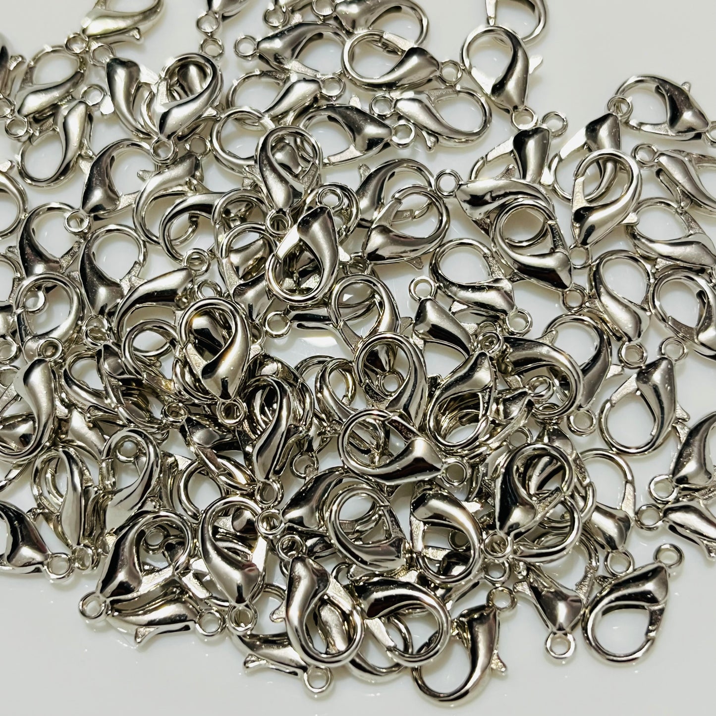 50 piezas de pericos, broches para bisutería, broche langosta, broche metálico