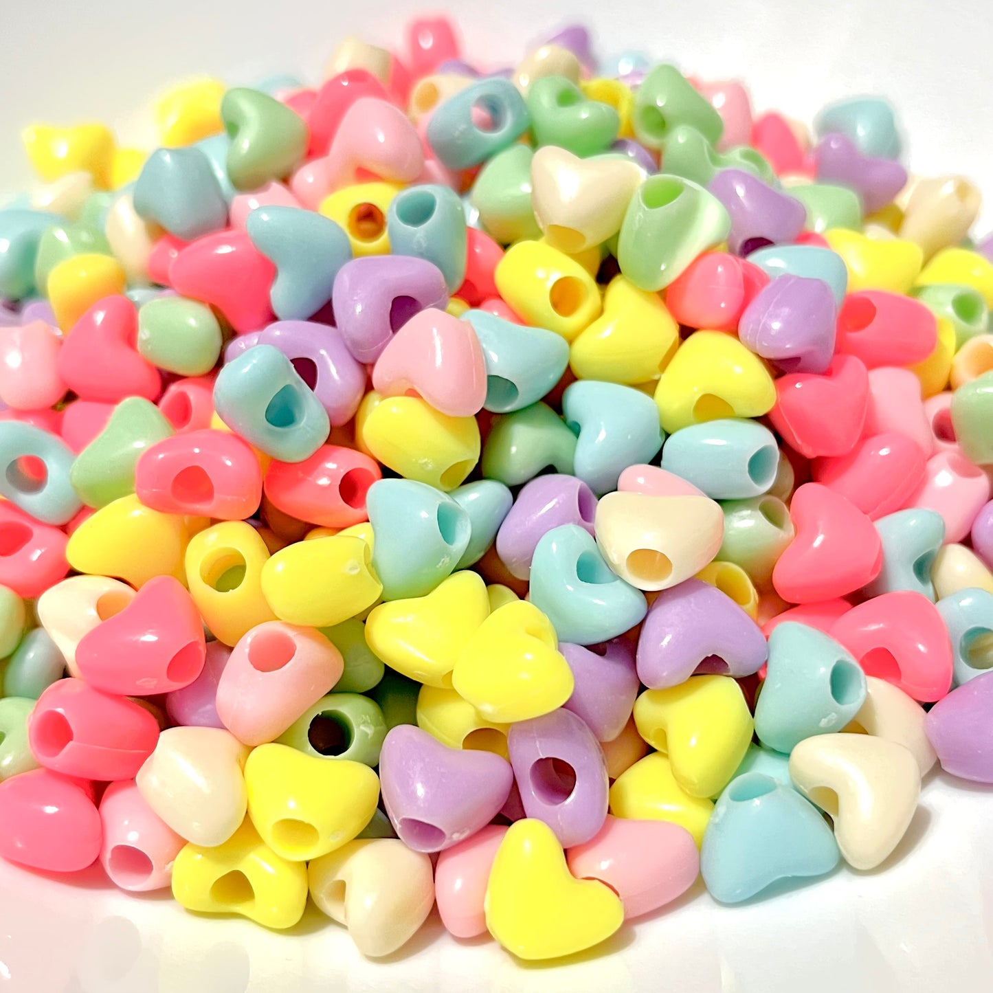 25 pz corazón chubby de colores