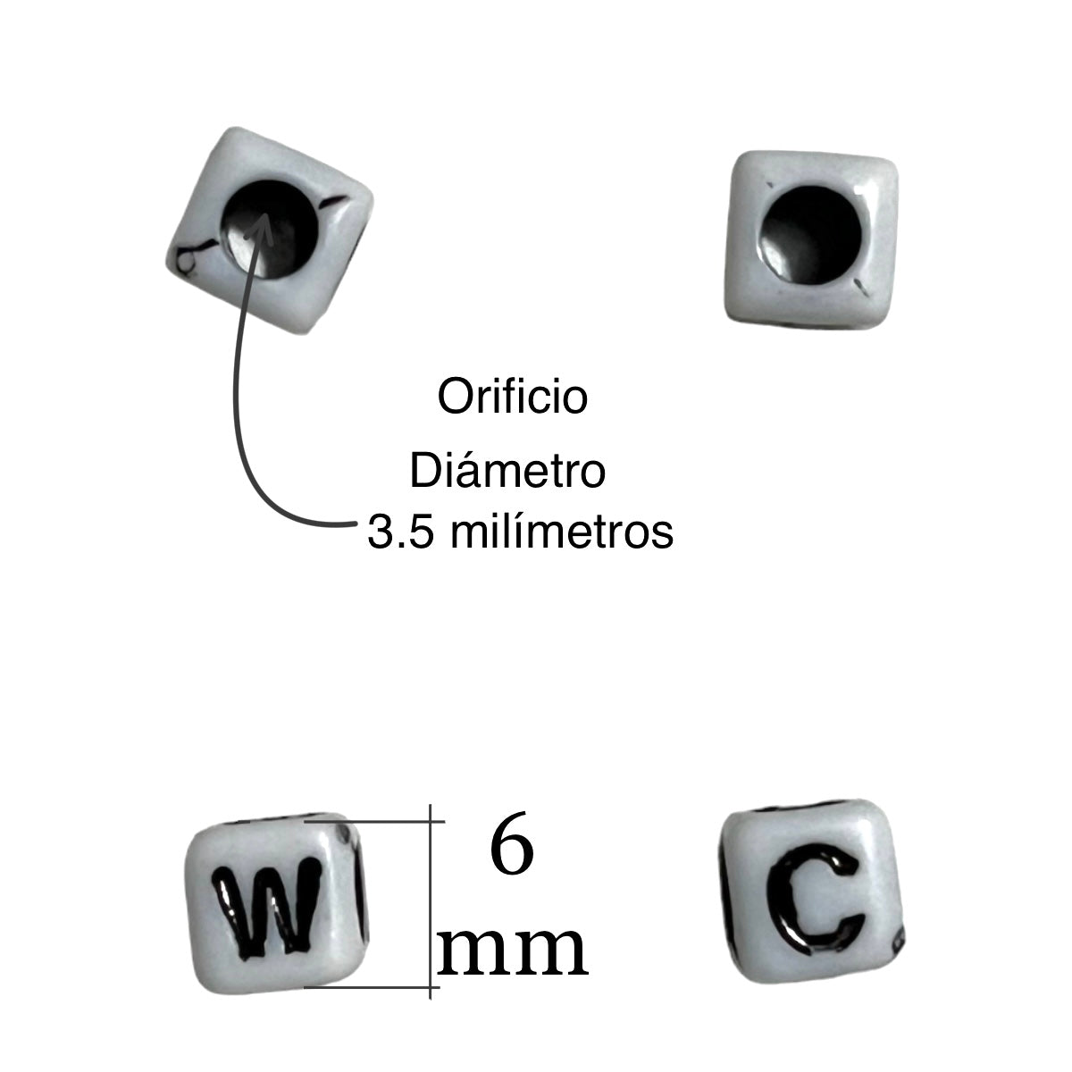 250 gramos cubo letra