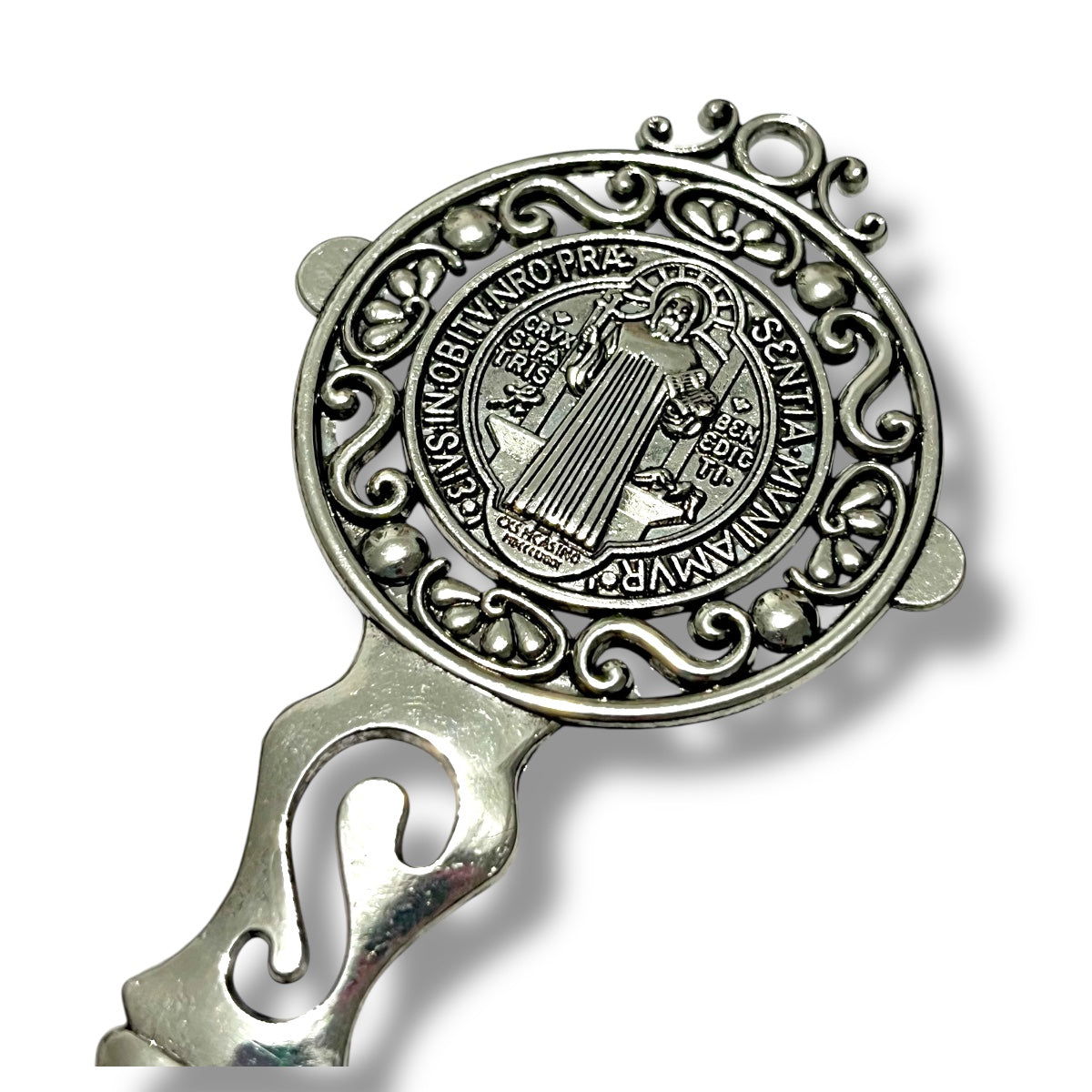 1 Dije Llave de San Benito XL metálico para bendiciones