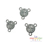 Crucero San Benito metálico 13 mm | Dijes para rosarios y pulseras | Paquete 100 piezas