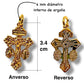 1 pz Cruz del Perdón Chapa de Oro 14k
