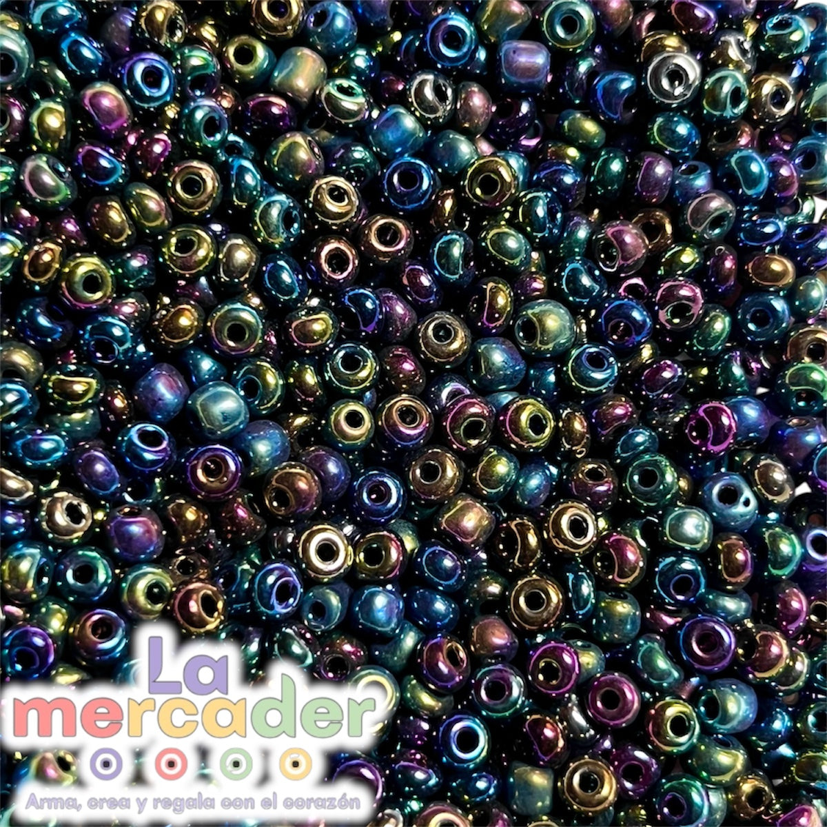 100 gramos de chaquiron de colores No Calibrado 6/0