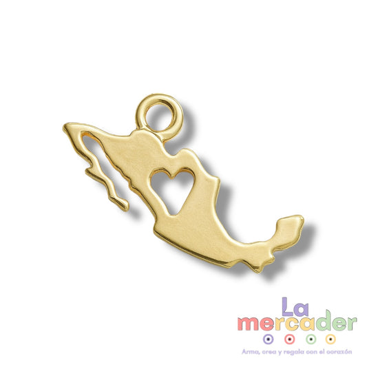 1pz dije México chapa de Oro 1.5cm