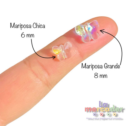 👉 Mini Tira Mariposa Cristal AB – Tipo Swarovski