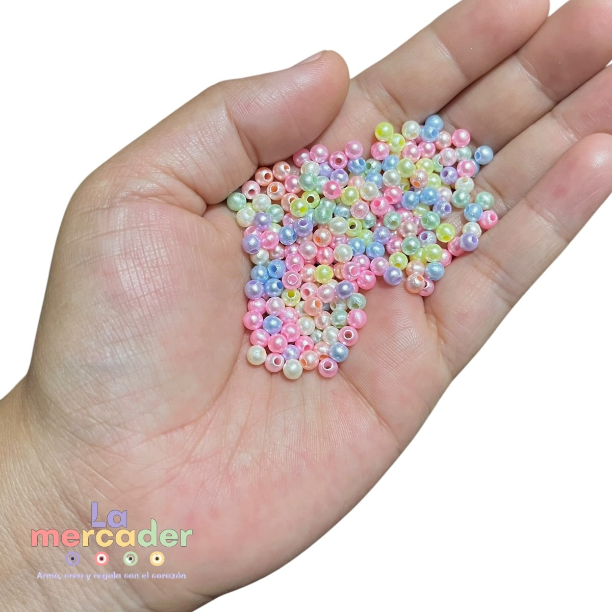 Perlas Acrílicas 4 mm para Bisutería – Bolsa 100 g