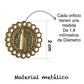20 pz Medalla para bordar San Benito 2cm