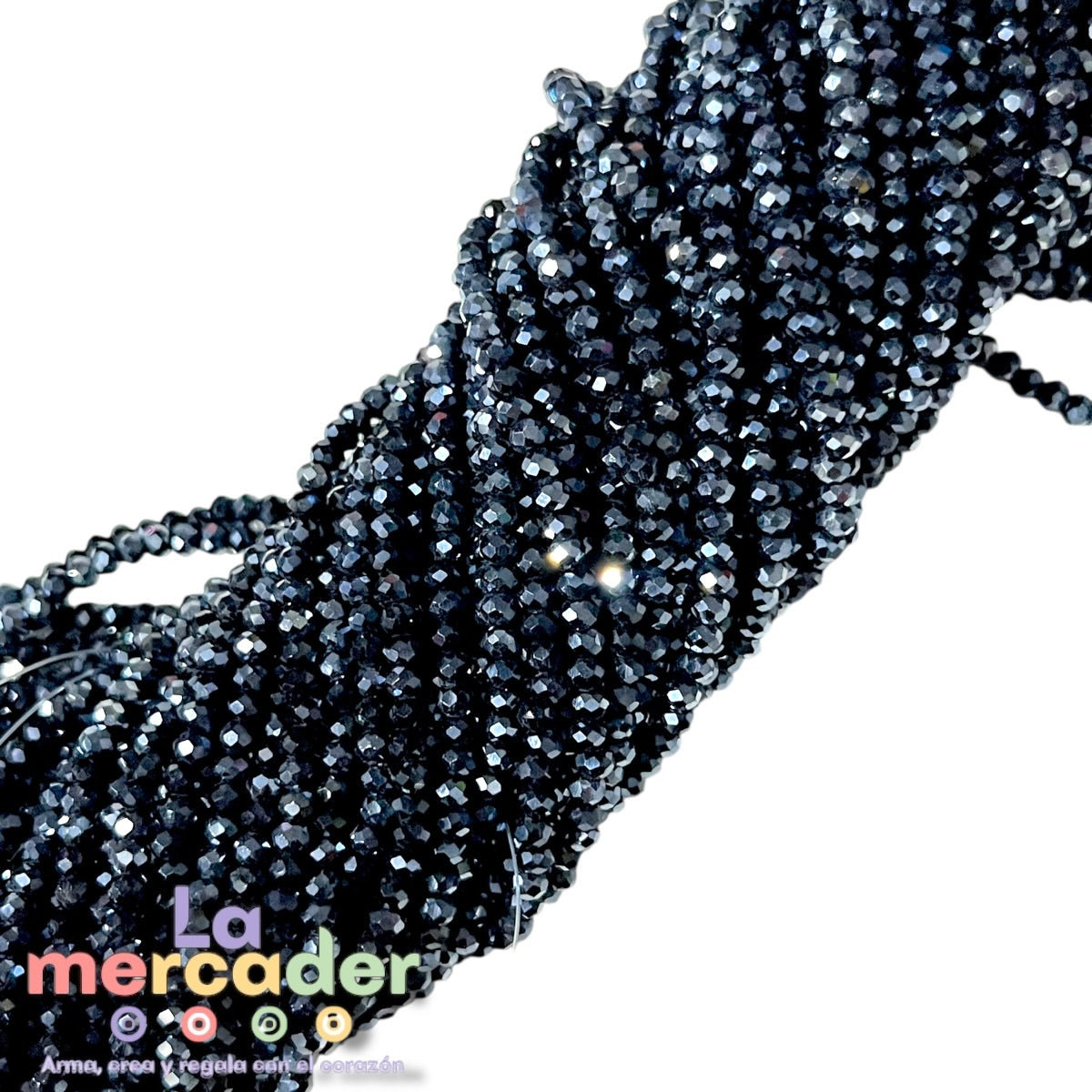 Cristal Facetado #2 (2mm) para Pulseras y Collares | 148-158 Piezas