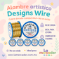 Alambre de Cobre Dorado Designs Wire – No se oxida, ideal para joyería y bisuteria