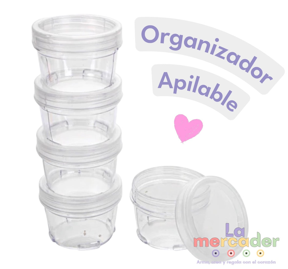 2 pz Organizadores Apilables Transparentes