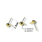1gr poste para Broquel Chapa de Oro 15mm  (8pz x gramo)