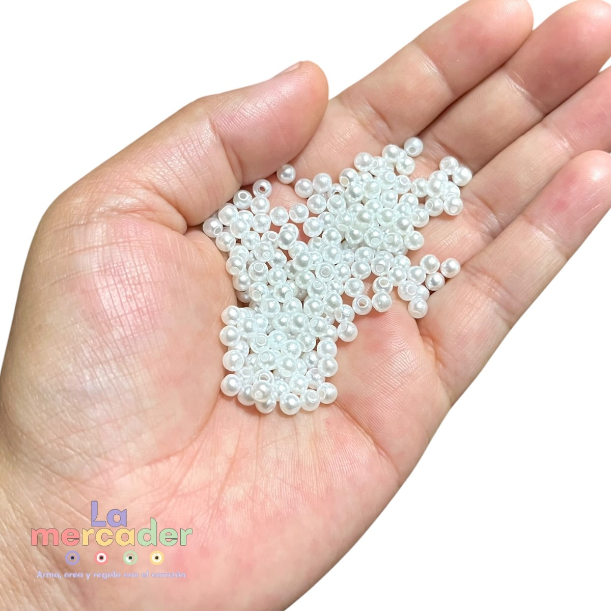 Perlas Acrílicas 4 mm para Bisutería – Bolsa 100 g