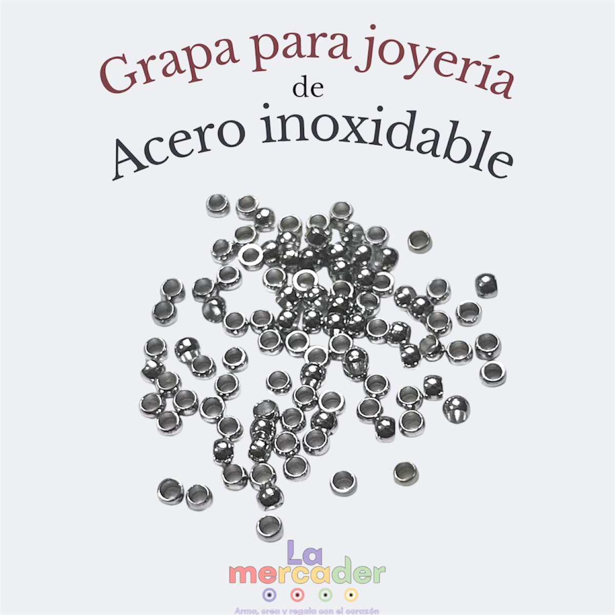 100 pz Grapa 2.0 mm Acero Inoxidable- Remache