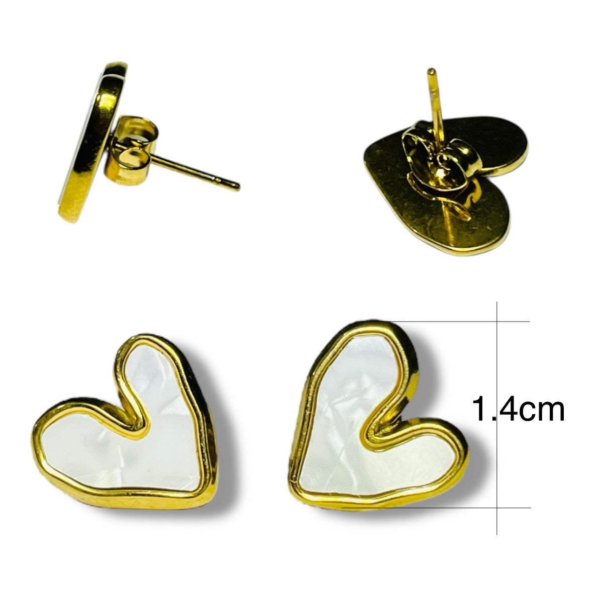 1par Aretes Acero Inoxidable
