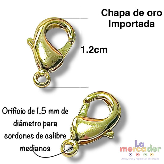 1pz Broche Langosta 12mm broche perico