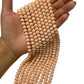 1 Mazo (10 tiras) Cristal Dona Checo 8mm