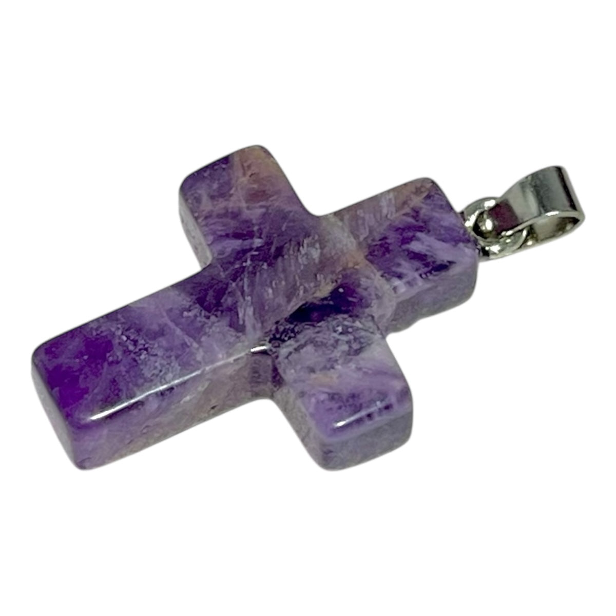 1pz dije Cruz piedra Natural 2.5cm