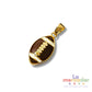 1 Dije Balón Esmaltado Chapa de Oro
