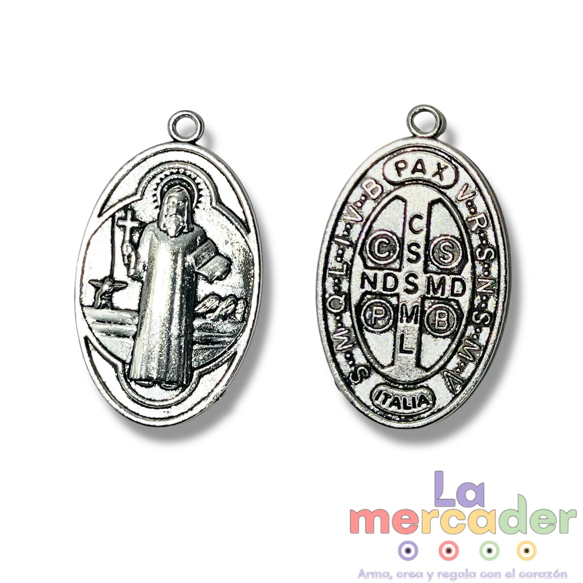 1 medalla Oval de San Benito 4.3cm