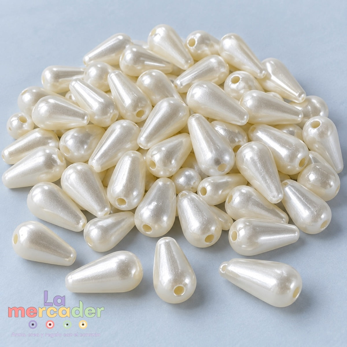 Gotas Aperladas Acrílicas 8x14 mm para Bisutería | 100 pz o 250 g