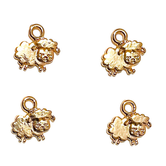 2pz dije borrego 10mm chapa de oro