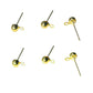 1gr poste para Broquel Chapa de Oro 15mm  (8pz x gramo)