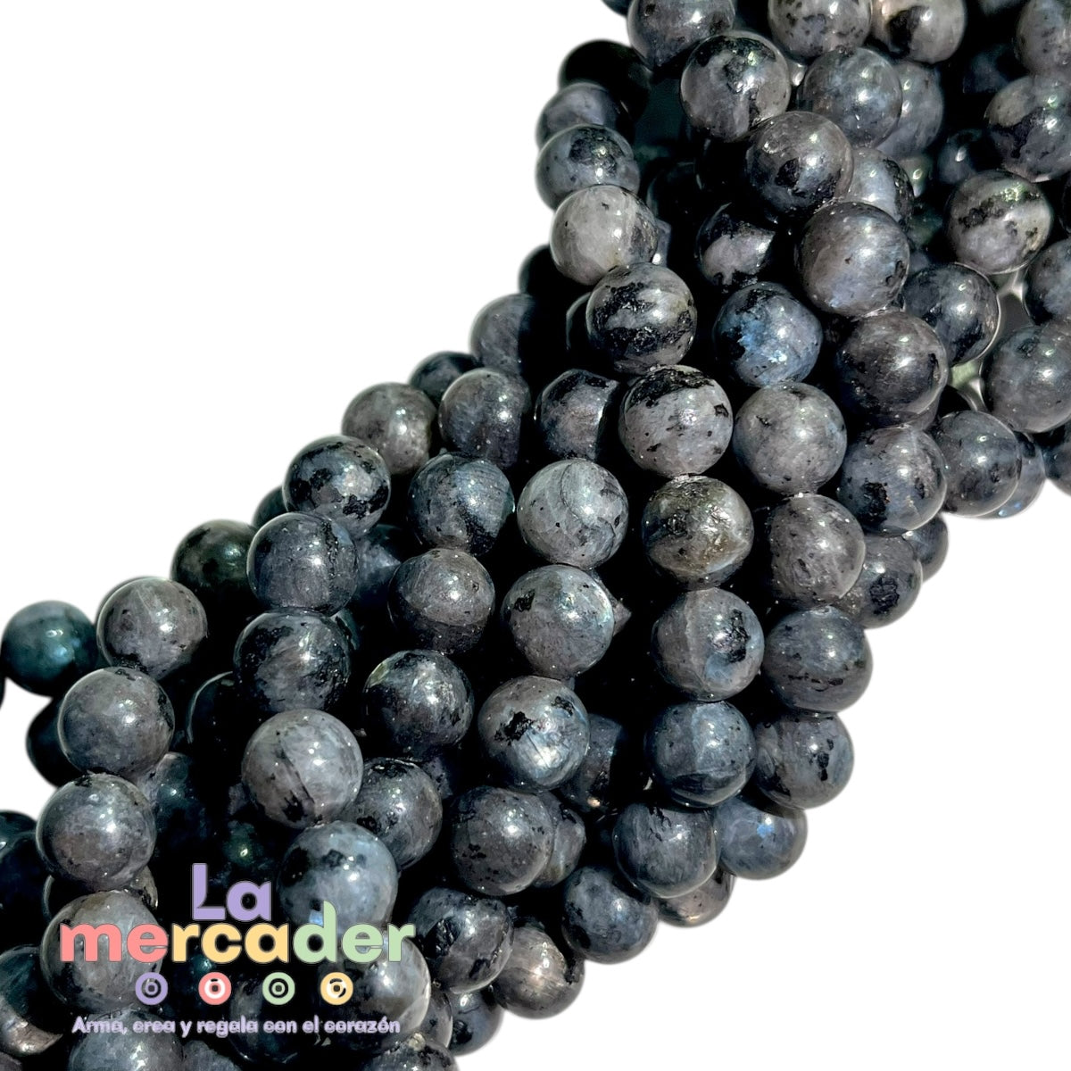 1 Tira Larkivita o Labradorita Negra, Piedra Natural