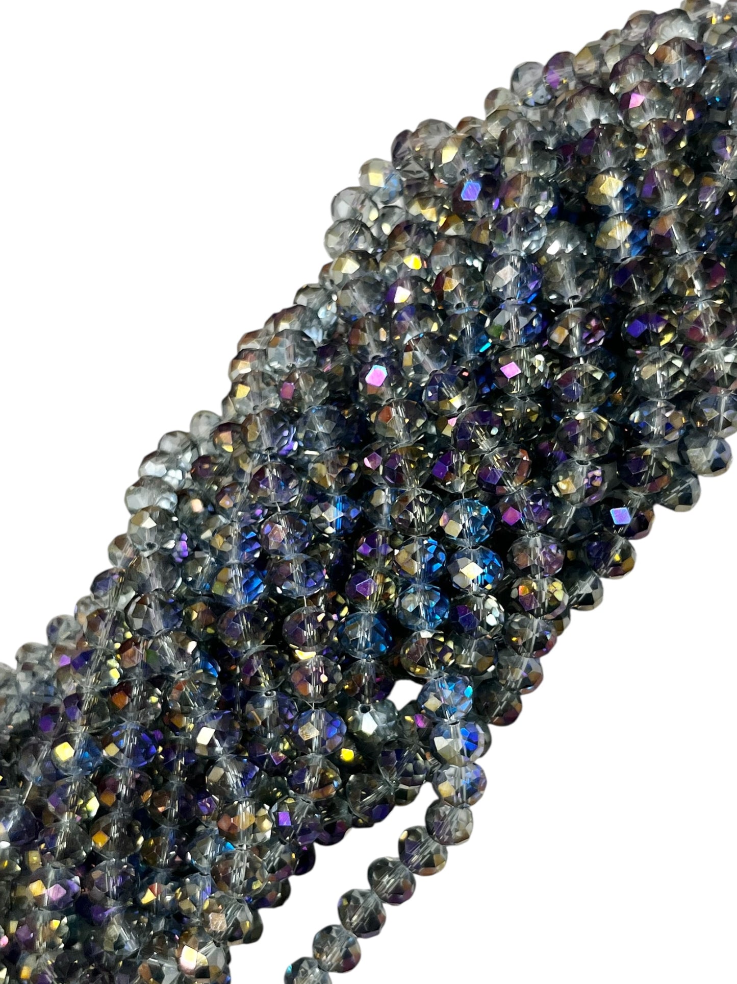 1 Mazo (10 tiras) Cristal Dona Checo 8mm