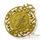 Medalla San Benito 5cm, medalla calada ideal para bordar de Pewter