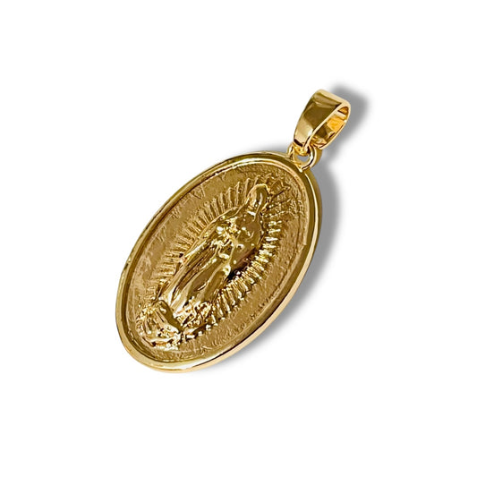 1 Medalla Virgen de Guadalupe Chapa de Oro
