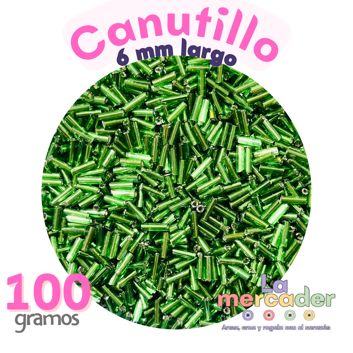 100 g Canutillo, colores a Elegir para bisutería