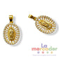Medalla Virgen de Guadalupe con Circonias, Chapa de Oro