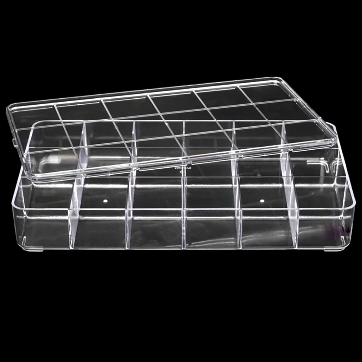 Caja Organizadora de Acrílico Transparente - 18 divisiones