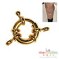 1 pz Broche Marinero chapa de oro 15mm