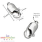 10 pz Broche Perico o Broche Ballena- broche metálico