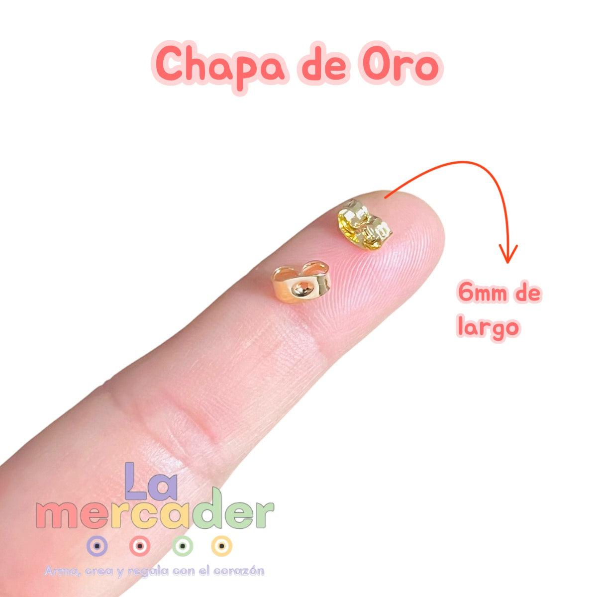 Mariposas para Aretes en Chapa de Oro | Broche Tipo Mariposa – Paquete 12 Piezas