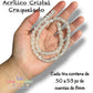 Tira Acrílico Crackle Transparente 8 mm (50pz)