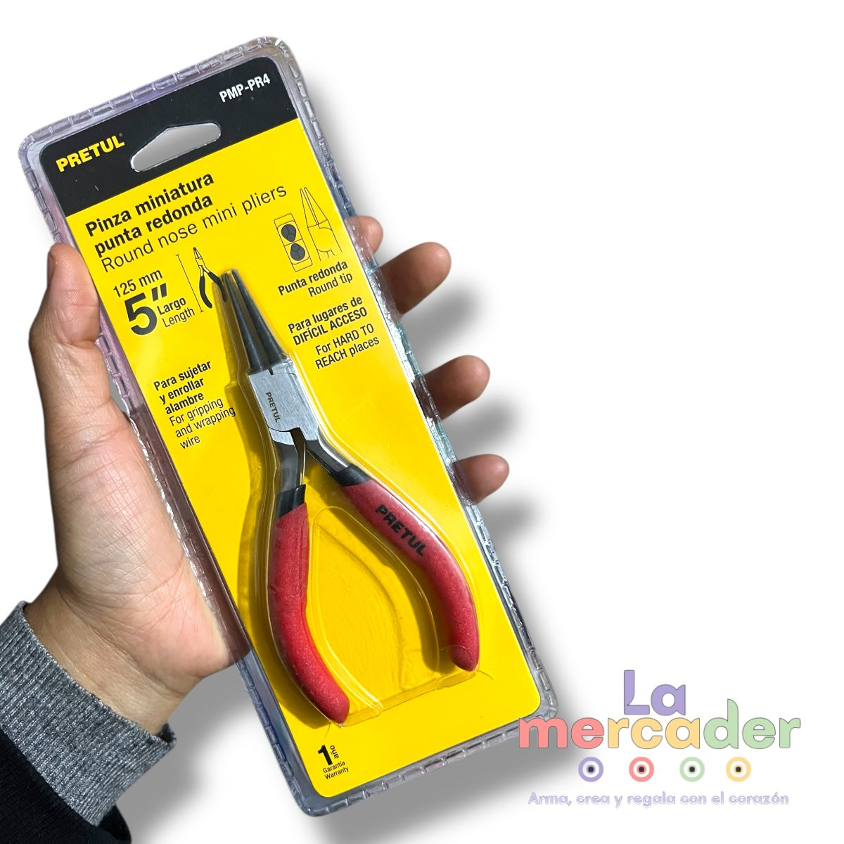 Pinza de Punta Redonda para Engarce | Bisutería y Alambre- Pretul