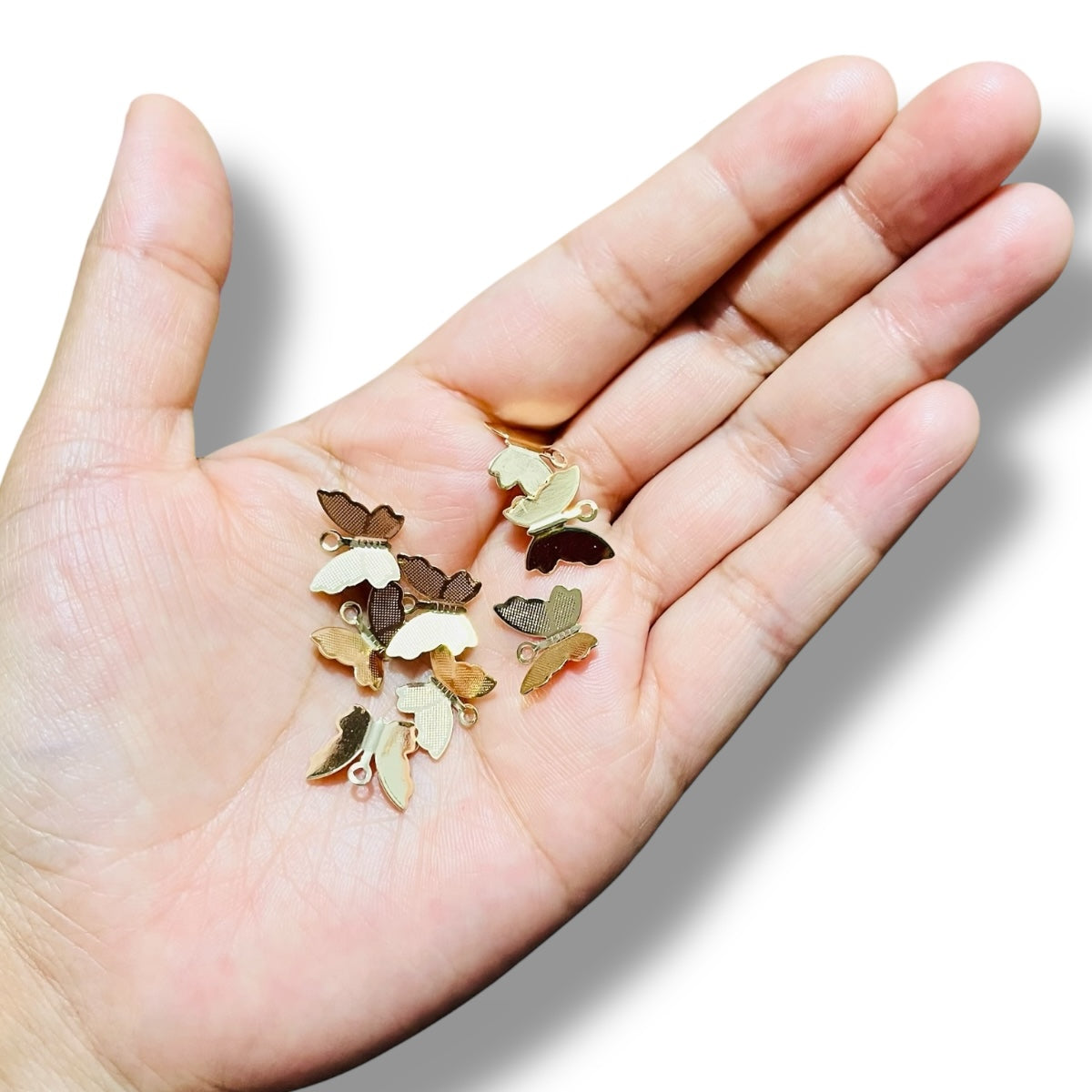 3 pz de Dije Mariposa dorada