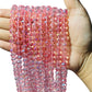 1 Mazo (10 tiras) Cristal Dona Checo 8mm