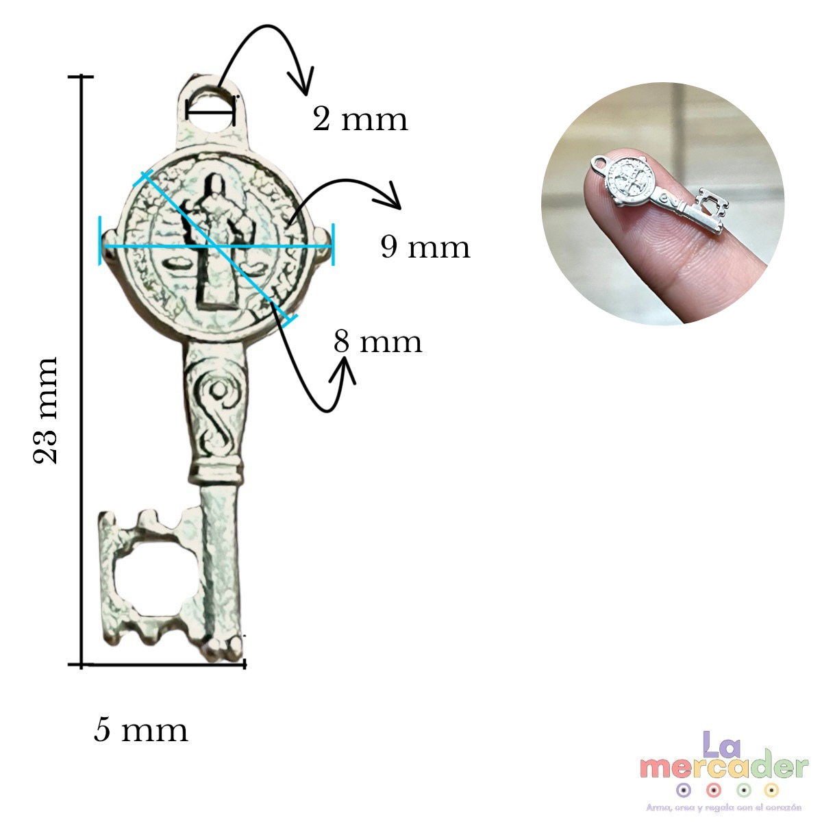 25 pz Mini llave San Benito 🗝️